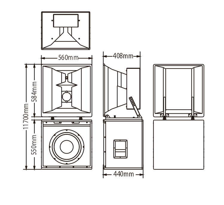 幕后主揚(yáng)聲器尺寸圖