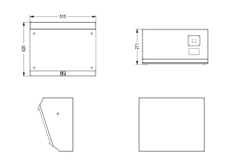 環(huán)境聲揚聲器系統(tǒng)尺寸圖
