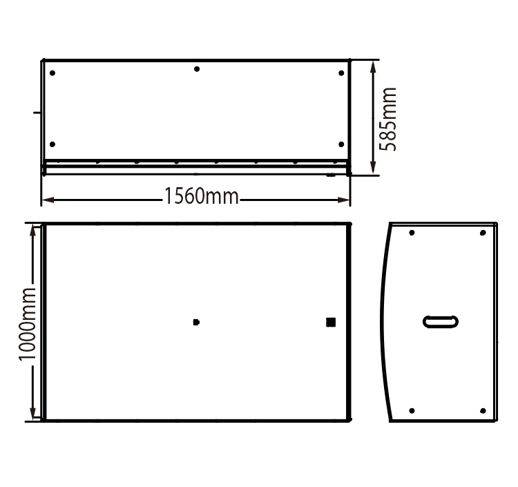 全景聲及巨幕廳專用環(huán)境聲揚(yáng)聲器尺寸圖