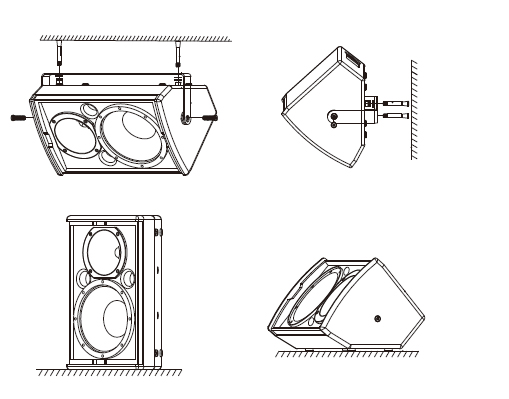 固定安裝揚(yáng)聲器安裝圖