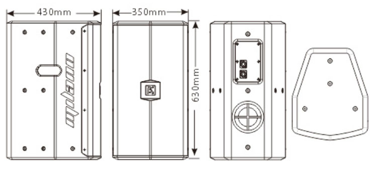 12寸2路分頻揚(yáng)聲器尺寸圖