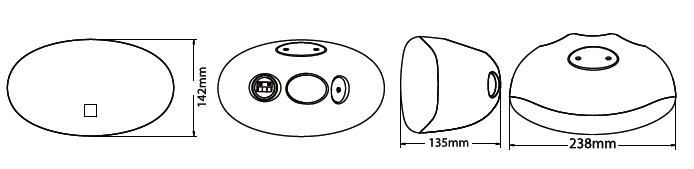商用網(wǎng)絡(luò)揚聲器尺寸圖