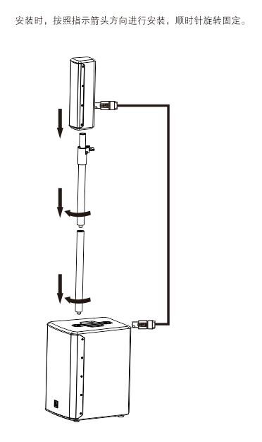多功能有源專業(yè)揚(yáng)聲器系統(tǒng)安裝圖