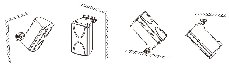 內(nèi)置2分頻4英寸全頻揚聲器安裝圖