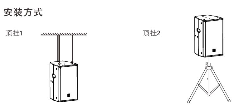 內(nèi)置2分頻12英寸全頻揚(yáng)聲器安裝圖