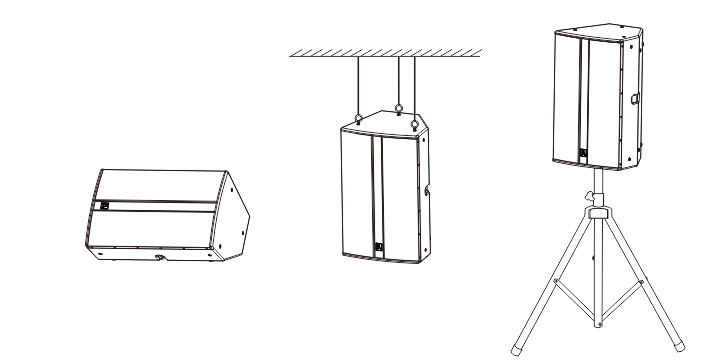 2分頻15英寸DSP有源全頻揚(yáng)聲器安裝圖